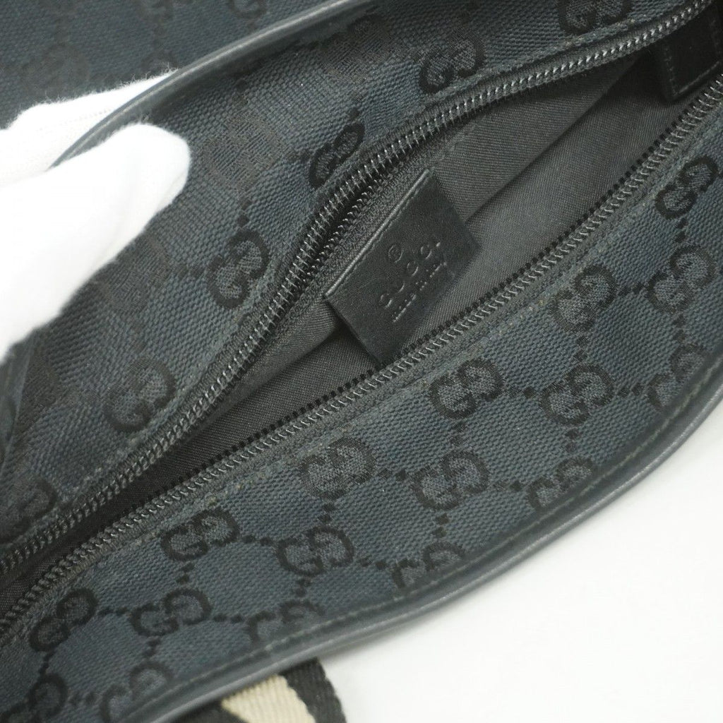 Gucci Tote GG Canvas 019 Black Silver — view 9