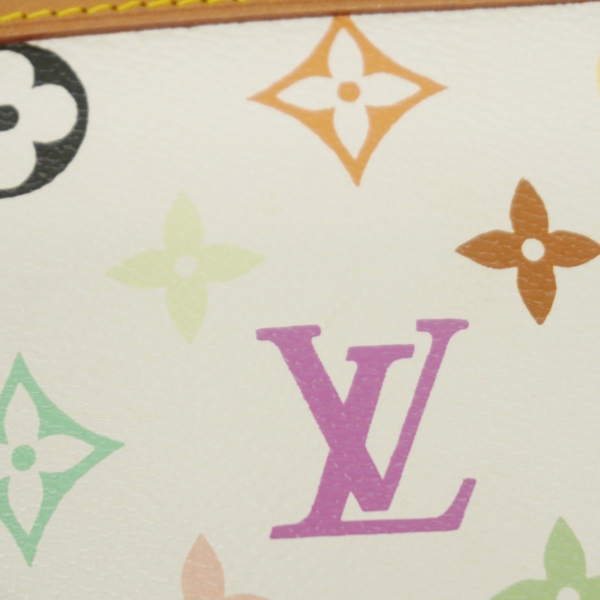 Louis Vuitton Pouch Monogram Multicolor Pochette Blanc — view 9