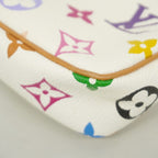 Louis Vuitton Pouch Monogram Multicolor Pochette Blanc — view 6