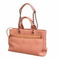 Chanel Chain Tote Caviar Leather Pink Silver 2-Way
