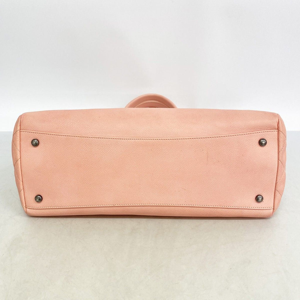 Chanel Chain Tote Caviar Leather Pink Silver 2-Way — view 3