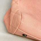 Chanel Chain Tote Caviar Leather Pink Silver 2-Way — view 6