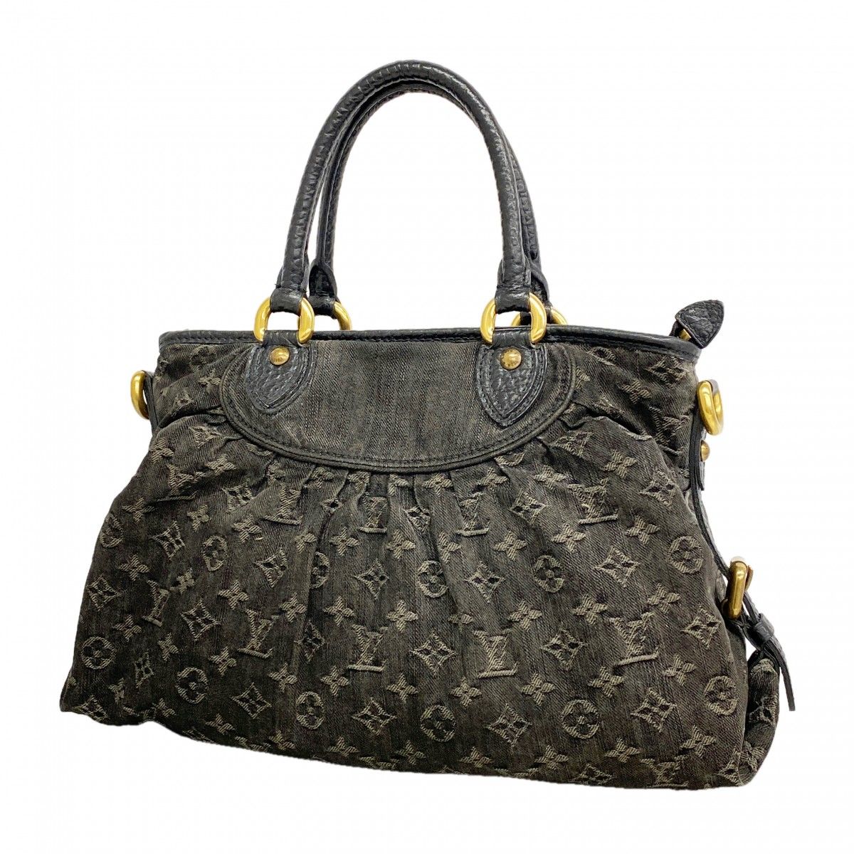 Louis Vuitton Handbag Monogram Denim Neocavi Noir