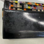 Chanel Shoulder Bag 2.55 Patent Leather Velour Multicolor Black Gold — view 7