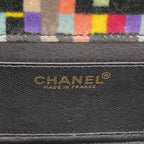 Chanel Shoulder Bag 2.55 Patent Leather Velour Multicolor Black Gold — view 5
