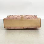 Gucci Handbag GG Canvas Jumbo 002 Pink Beige Silver — view 3