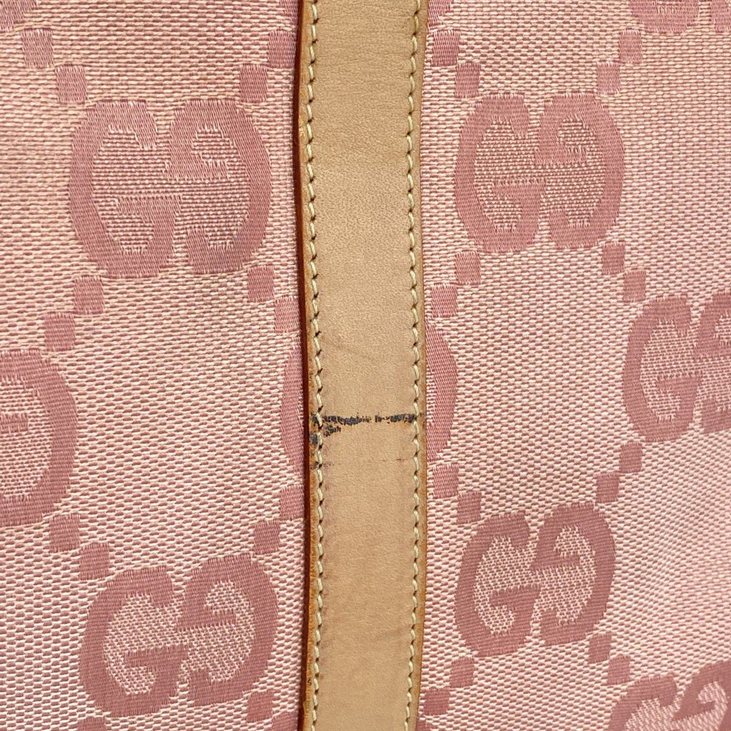 Gucci Handbag GG Canvas Jumbo 002 Pink Beige Silver — view 8
