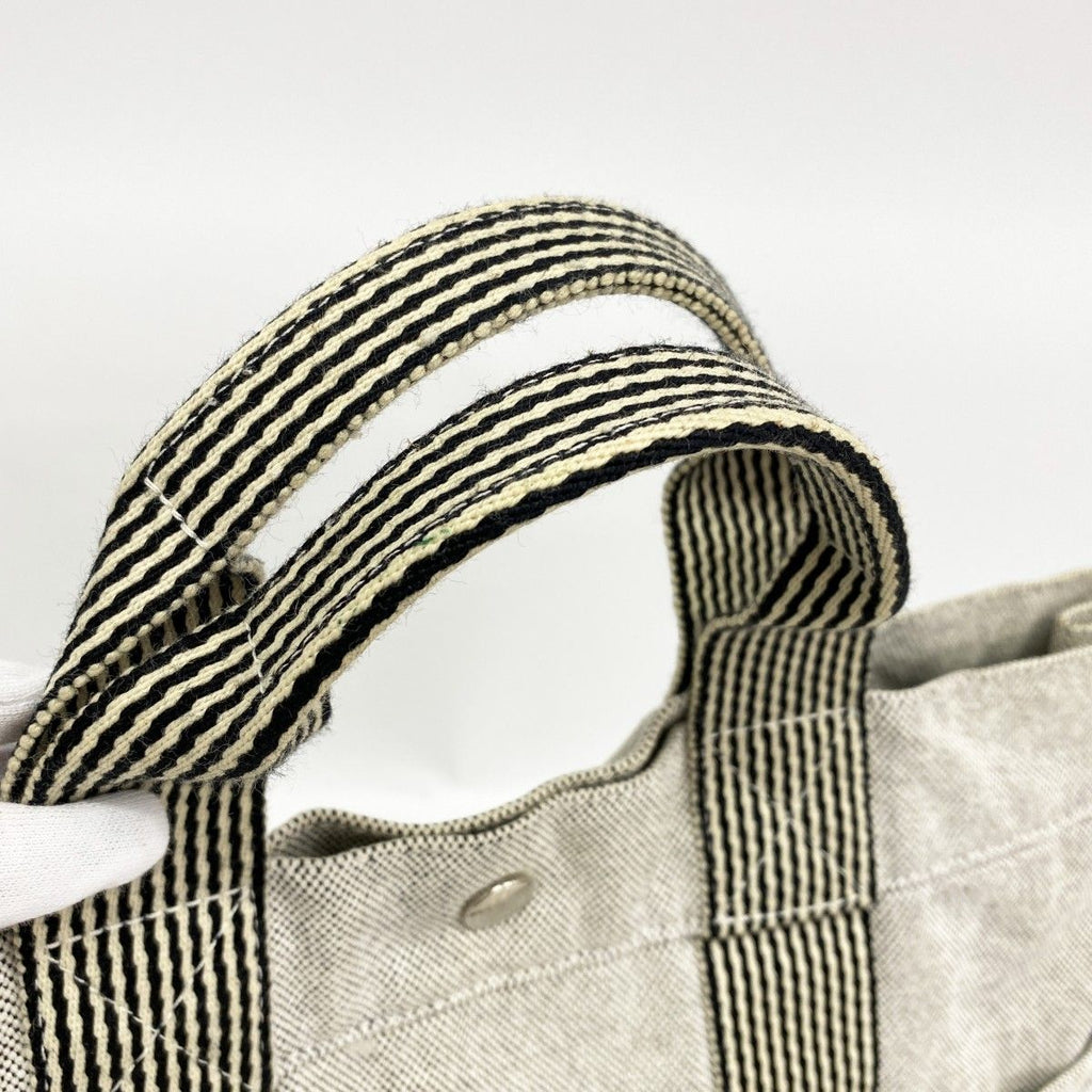 Hermes Tote New Fourre Tout Toile Ash Black Silver — view 8
