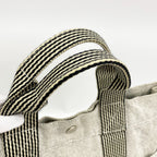Hermes Tote New Fourre Tout Toile Ash Black Silver — view 8