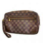 Louis Vuitton Clutch Damier Marly Dragonne GM Ebene