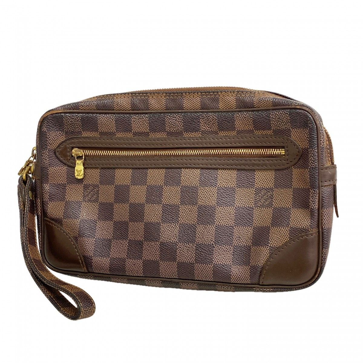 Louis Vuitton Clutch Damier Marly Dragonne GM Ebene
