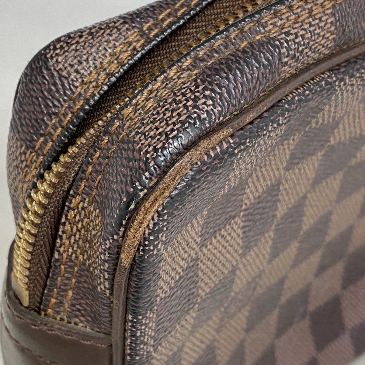 Louis Vuitton Clutch Damier Marly Dragonne GM Ebene — view 6