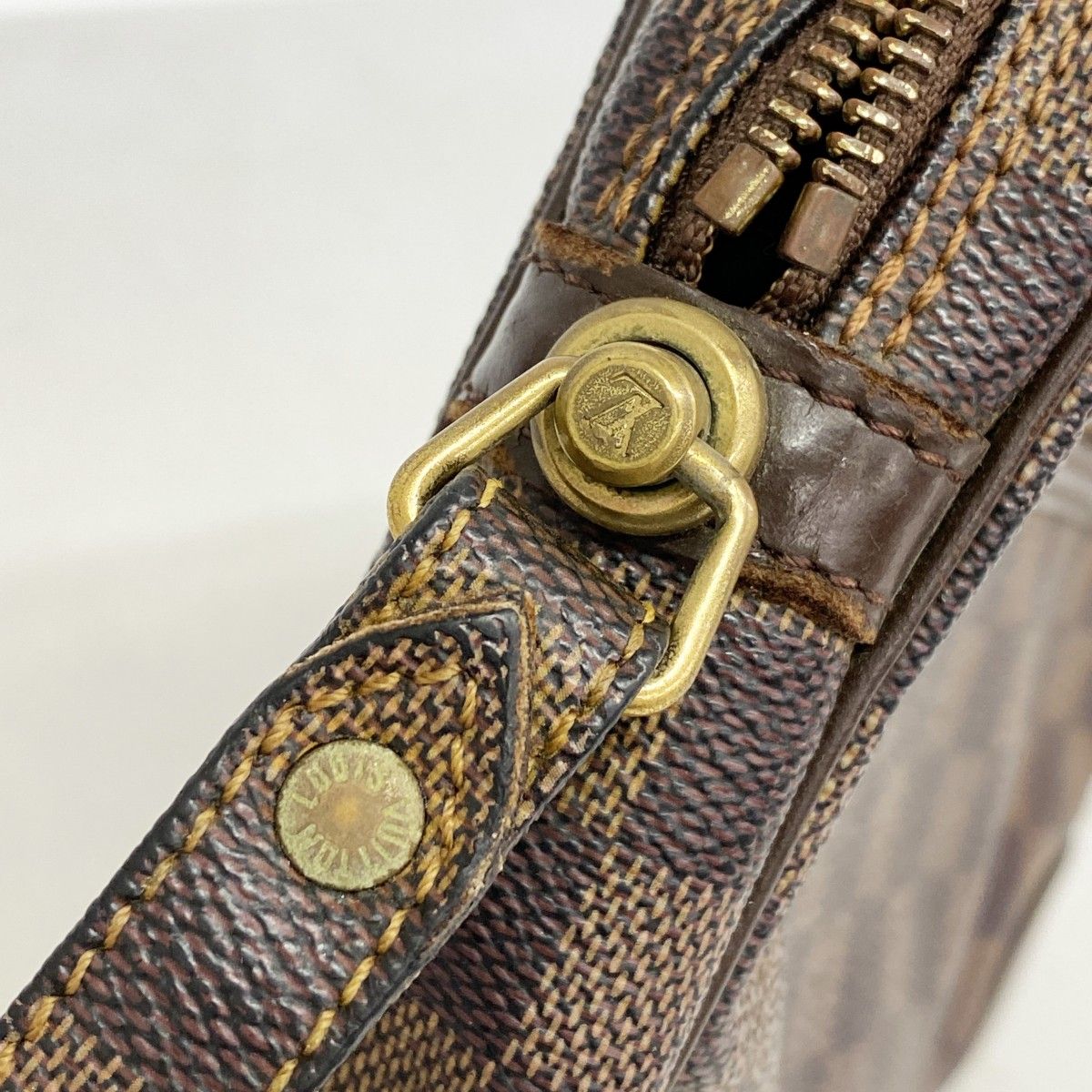 Louis Vuitton Clutch Damier Marly Dragonne GM Ebene — view 8