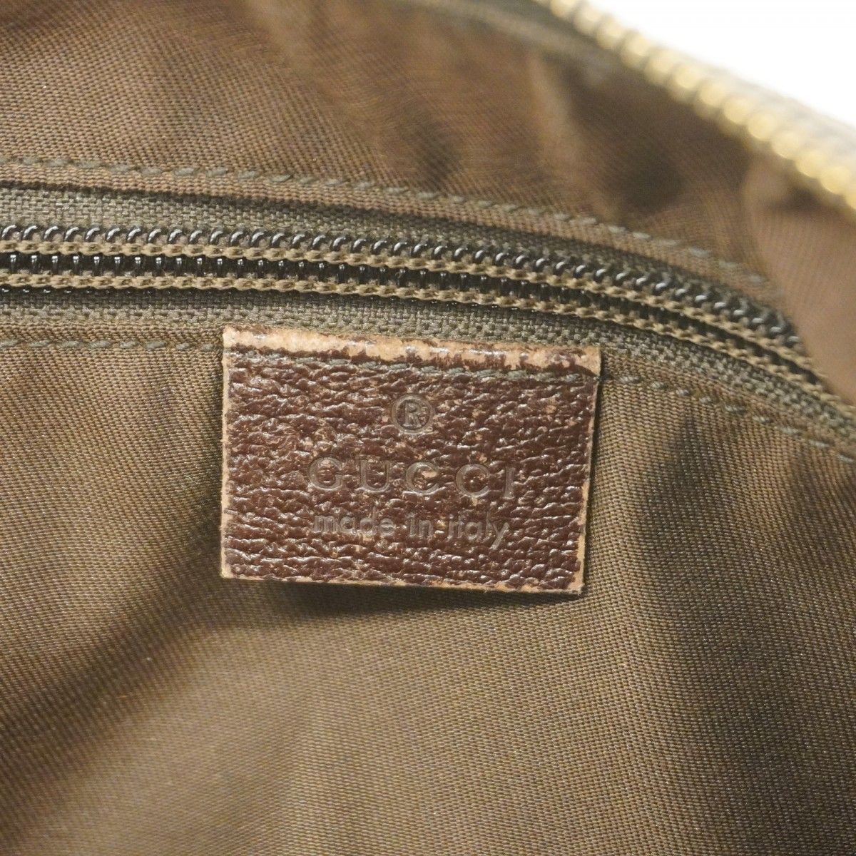 Gucci Shoulder Bag GG Canvas Sherry Line Brown Silver — view 5