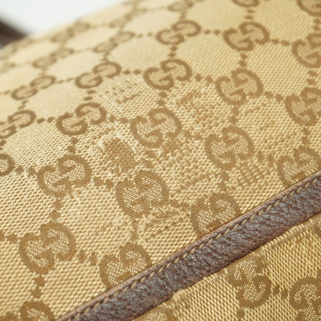 Gucci Tote GG Canvas Brown Gold — view 6