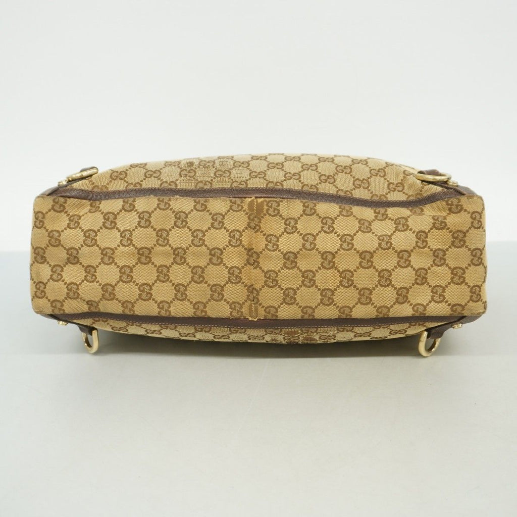 Gucci Tote GG Canvas Brown Gold — view 3
