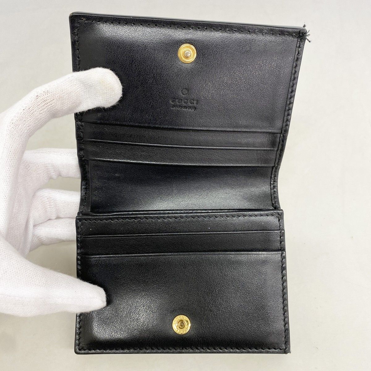Gucci Wallet GG Matelasse Leather Black Gold — view 3