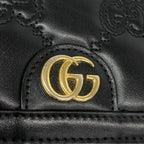 Gucci Wallet GG Matelasse Leather Black Gold — view 7