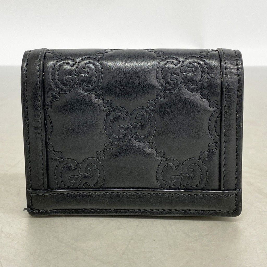 Gucci Wallet GG Matelasse Leather Black Gold — view 8
