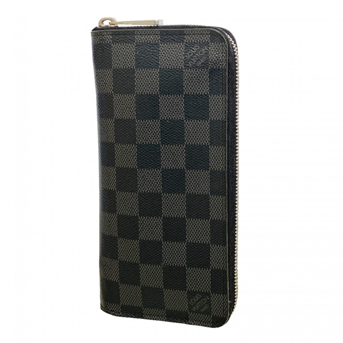 Louis Vuitton Wallet Damier Graphite Zippy Vertical Black