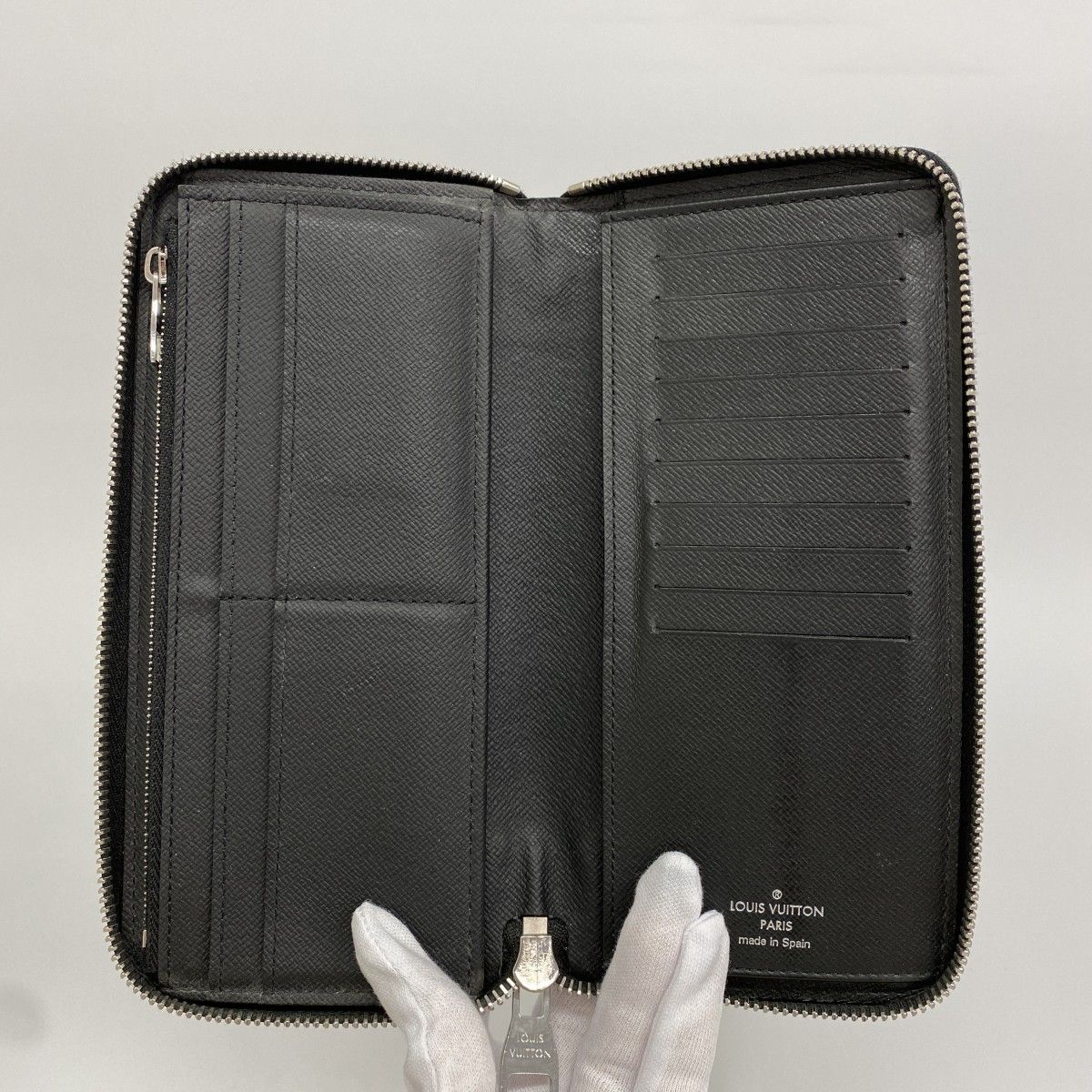 Louis Vuitton Wallet Damier Graphite Zippy Vertical Black — view 3