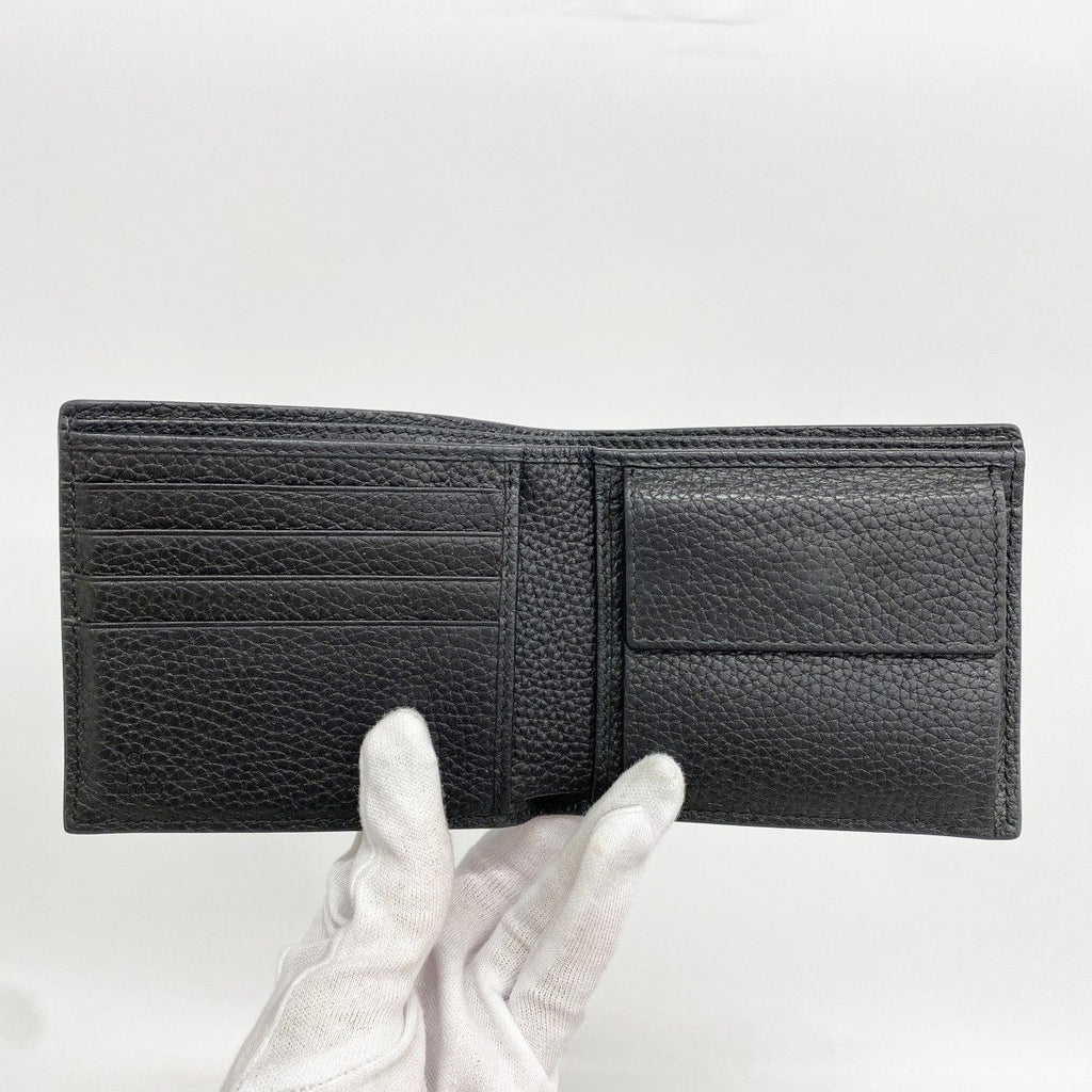 Gucci Wallet Jumbo GG Leather Black Silver — view 3