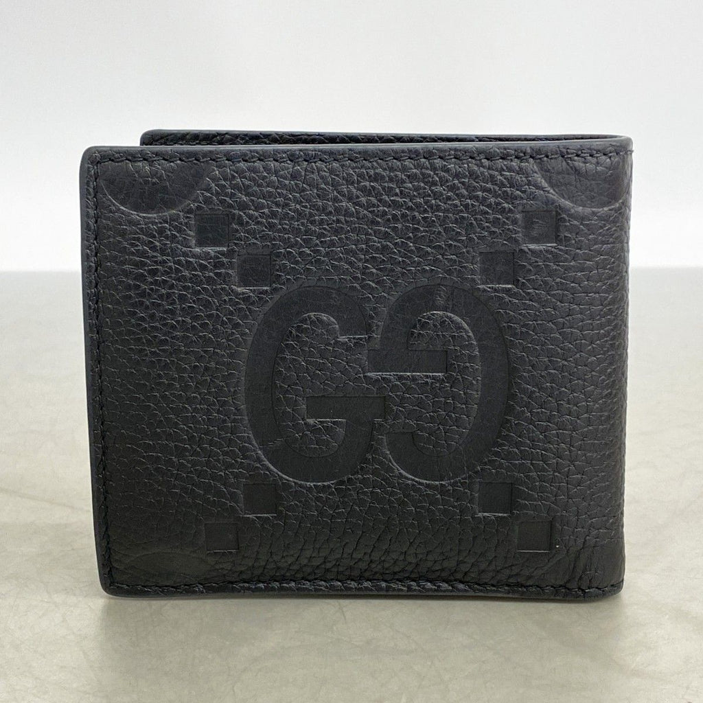 Gucci Wallet Jumbo GG Leather Black Silver — view 7