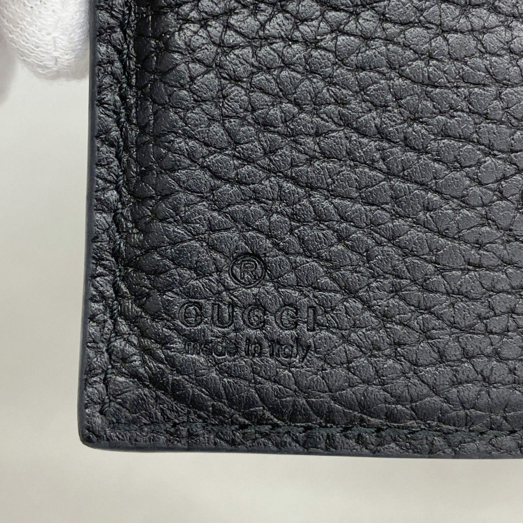 Gucci Wallet Jumbo GG Leather Black Silver — view 4