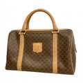 Celine Handbag Macadam Brown Gold