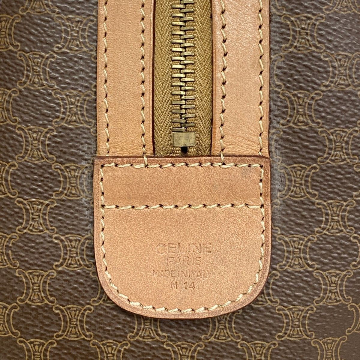 Celine Handbag Macadam Brown Gold — view 5