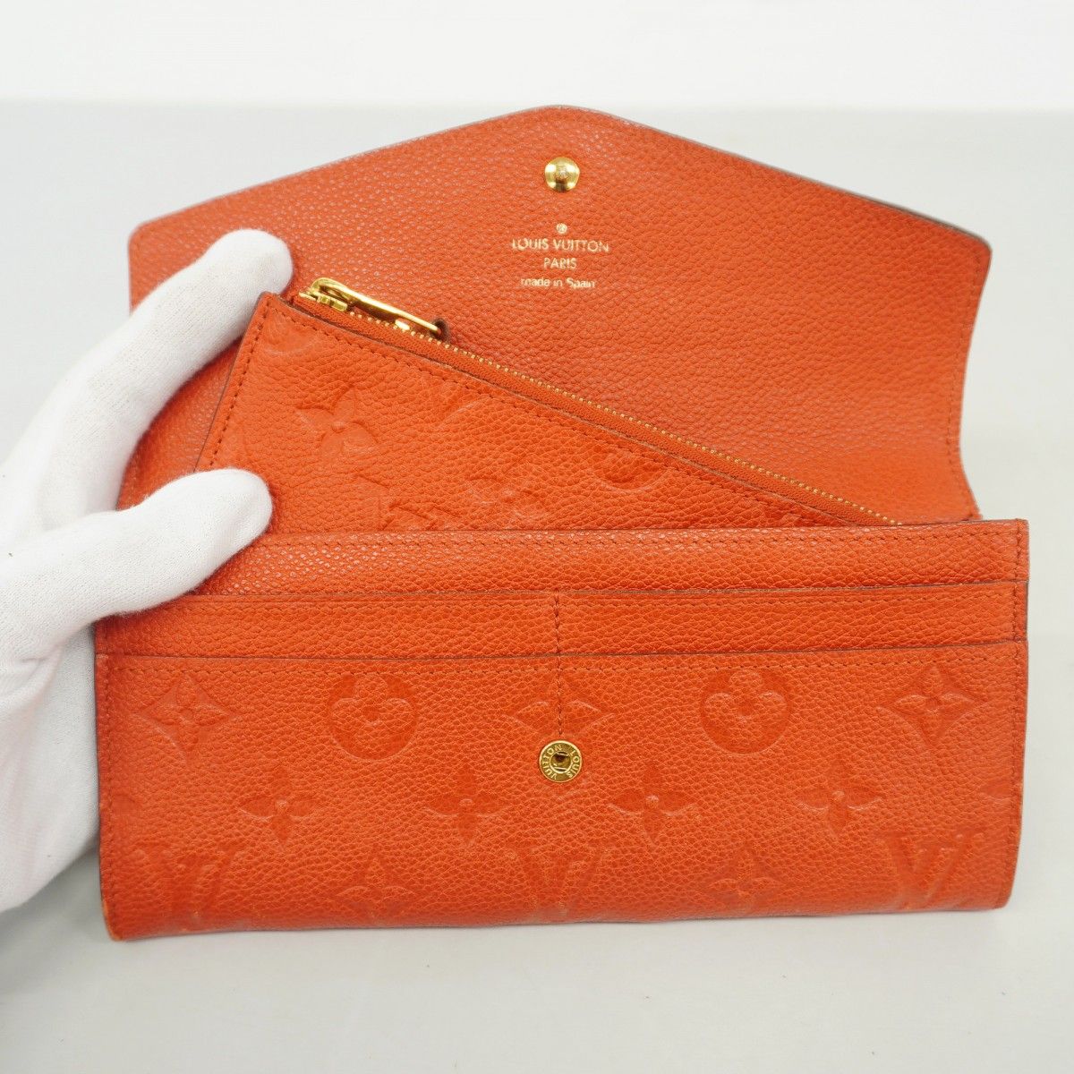 Louis Vuitton Wallet Monogram Empreinte Portefeuille Curilles Cerise — view 9