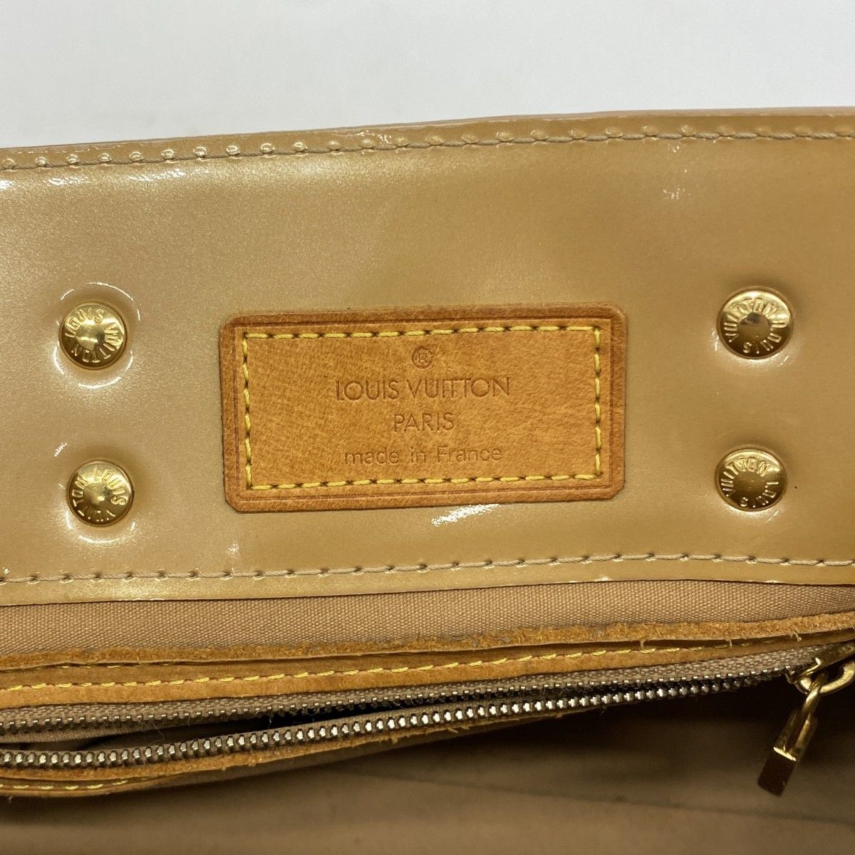 Louis Vuitton Handbag Vernis Reed PM Noisette — view 5