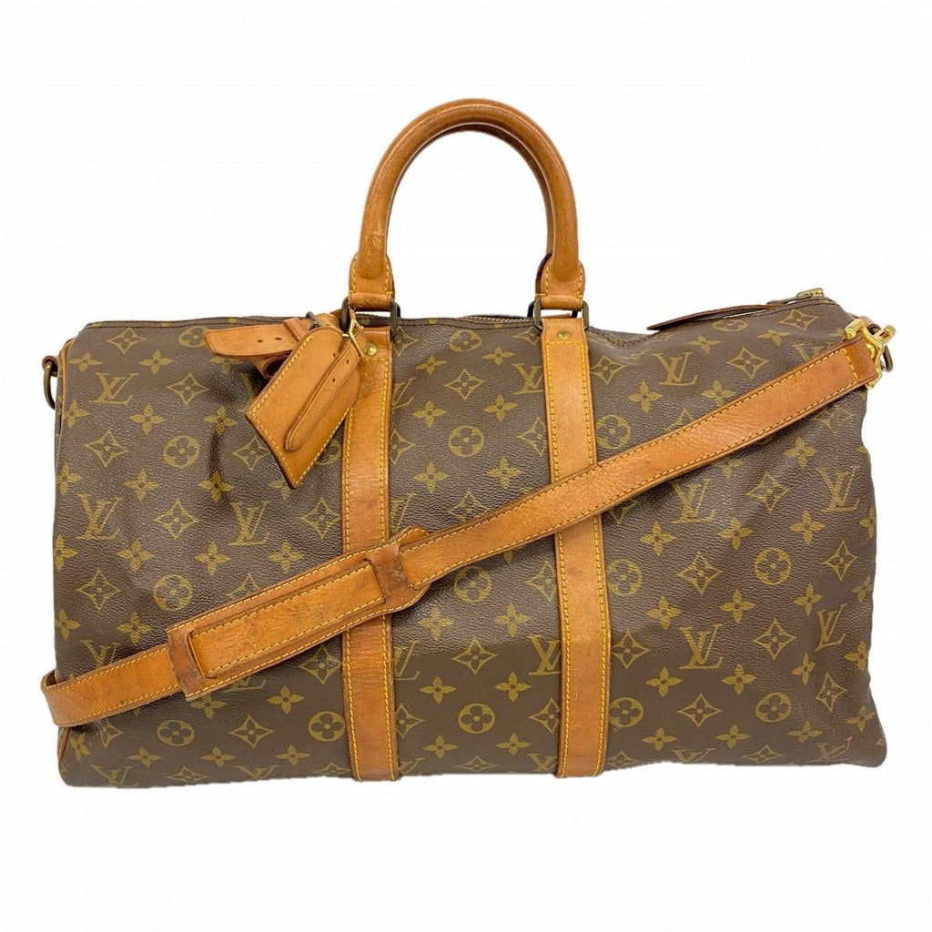 Louis Vuitton Boston Bag Monogram Keepall Bandouliere 45 Brown
