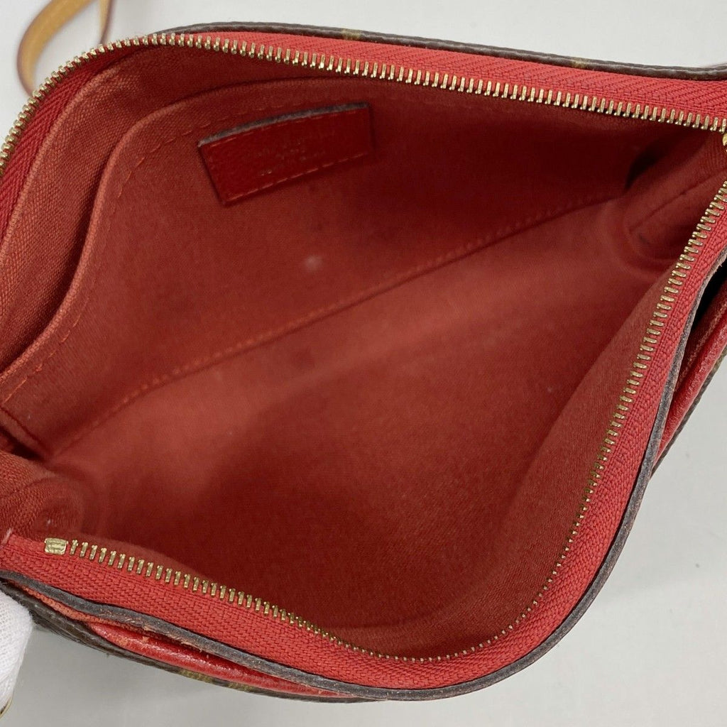 Louis Vuitton Handbag Monogram Pallas Clutch Brown Cerise 2-Way — view 4