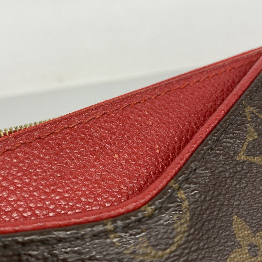 Louis Vuitton Handbag Monogram Pallas Clutch Brown Cerise 2-Way — view 9