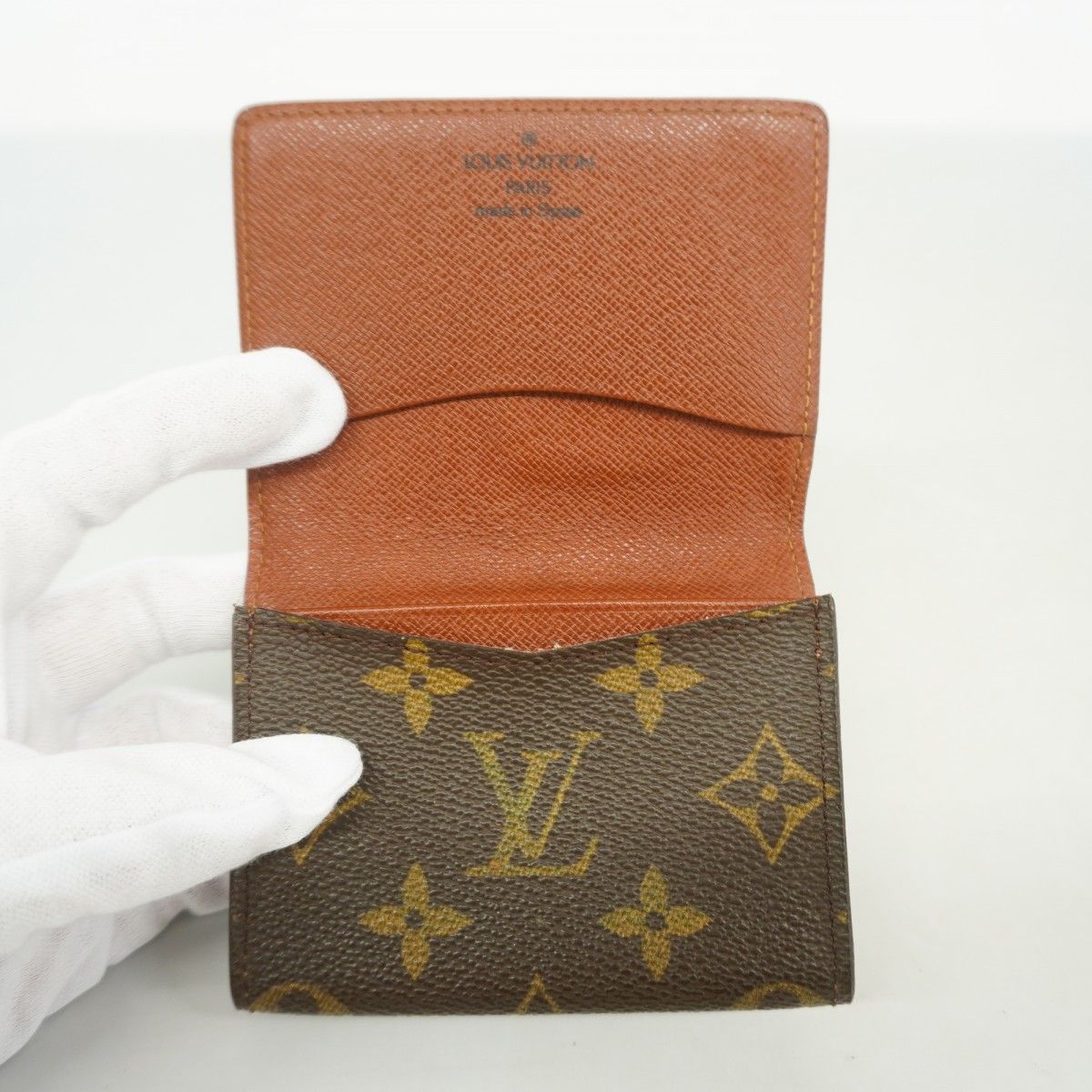 Louis Vuitton Business Card Holder Monogram Envelope Brown — view 3