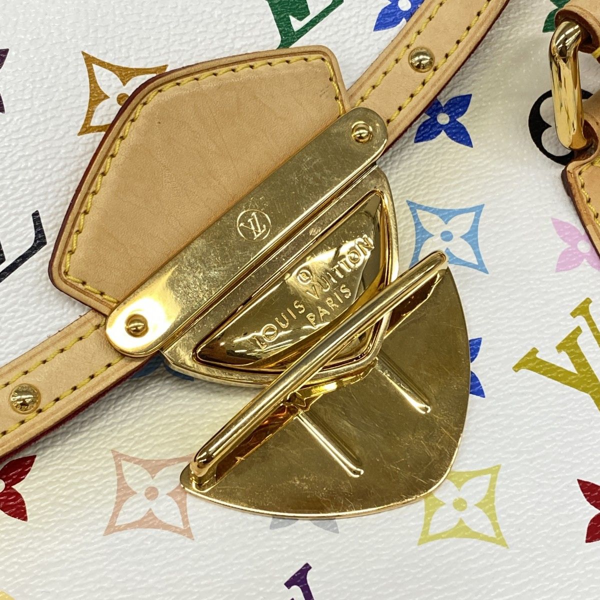 Louis Vuitton Handbag Monogram Multicolor Beverly GM Blanc — view 8