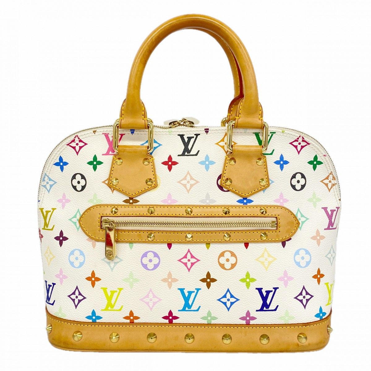 Louis Vuitton Handbag Monogram Multicolor Alma Blanc