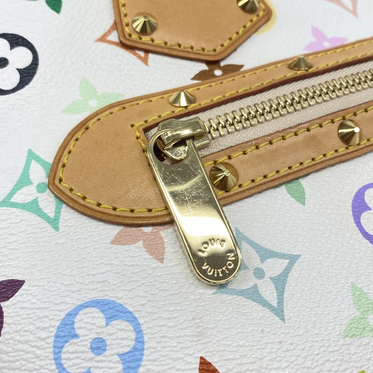 Louis Vuitton Handbag Monogram Multicolor Alma Blanc — view 9