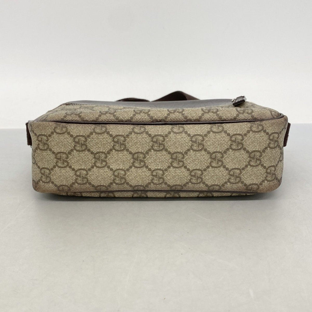 Gucci Shoulder Bag GG Supreme Beige Brown Silver — view 3