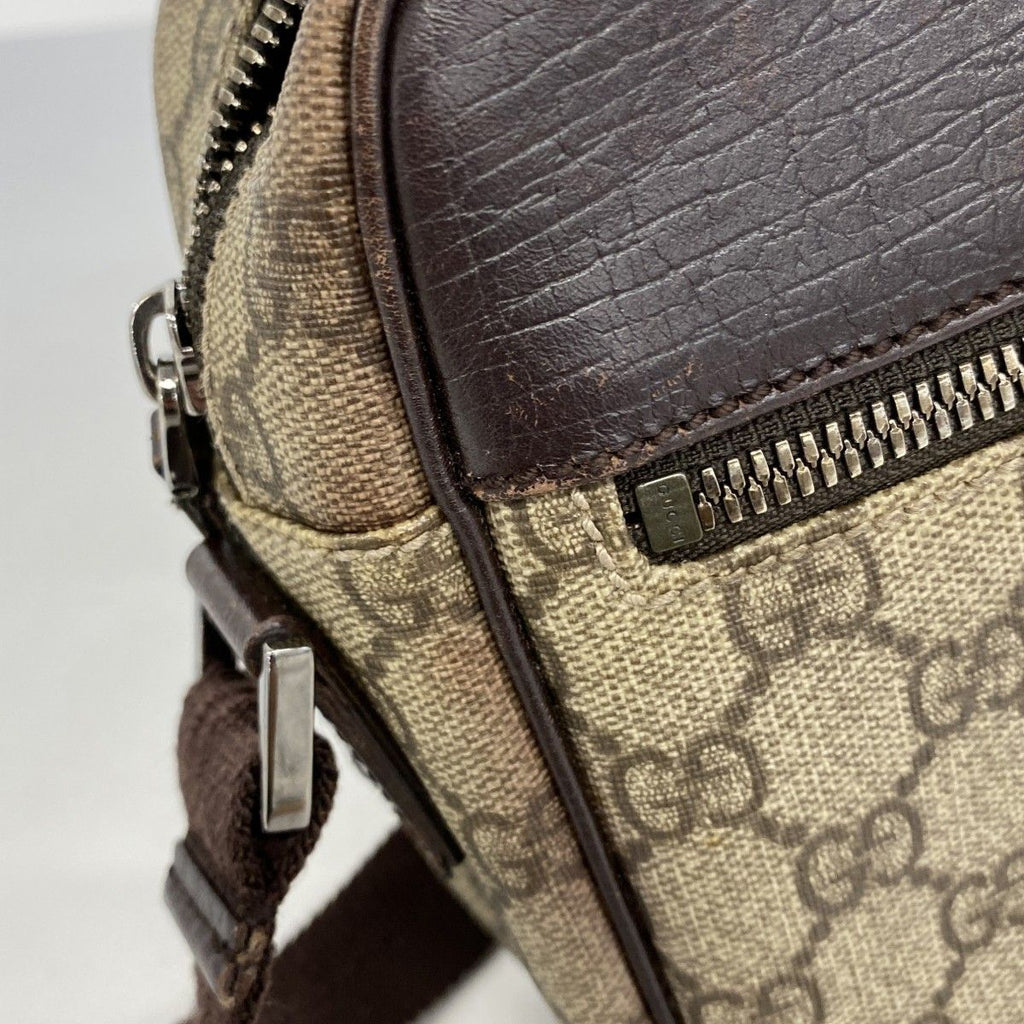 Gucci Shoulder Bag GG Supreme Beige Brown Silver — view 7