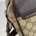 Gucci Shoulder Bag GG Supreme Beige Brown Silver — view 7