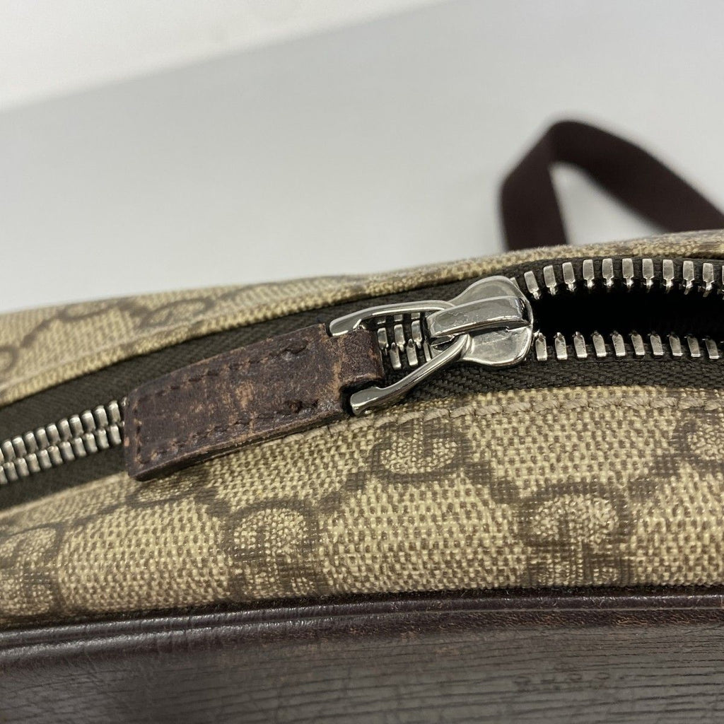 Gucci Shoulder Bag GG Supreme Beige Brown Silver — view 8