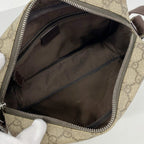 Gucci Shoulder Bag GG Supreme Beige Brown Silver — view 4