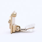 Chanel CC Logo Earrings 02 Turnlock Gold Plated — view 5