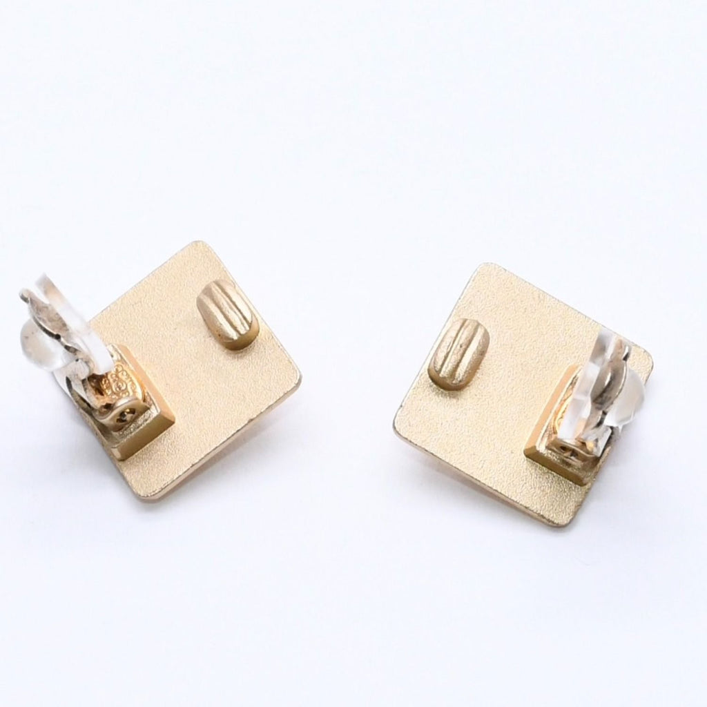 Chanel CC Logo Earrings 02 Turnlock Gold Plated — view 7
