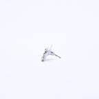 Chanel CC Logo Earrings 18 Metal Rhinestone Silver Black Clear — view 5