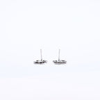 Chanel CC Logo Earrings 18 Metal Rhinestone Silver Black Clear — view 8