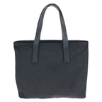 Prada Tessuto Black Silver Nylon Leather Handbag — view 2