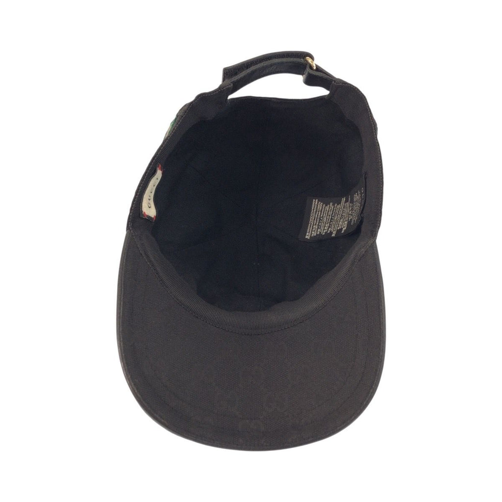 Gucci Sherry Line GG Pattern Black Green Red Polyester Nylon Cap — view 5